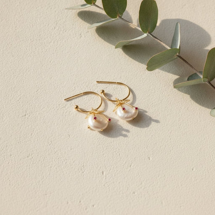Fleur Pearl Earrings
