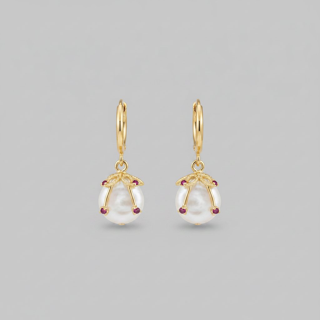 Fleur Pearl Earrings