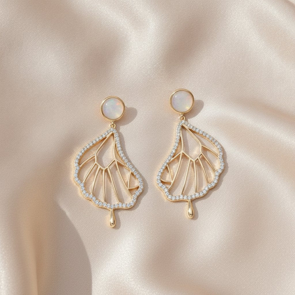 Fleur Gold Earrings