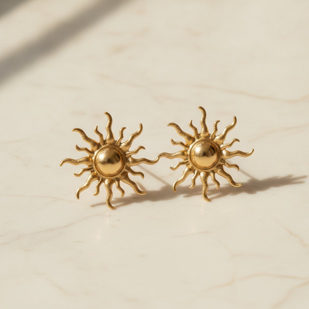 Fleur Gold Earrings