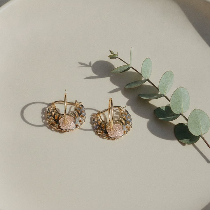 Fleur Gold Earrings