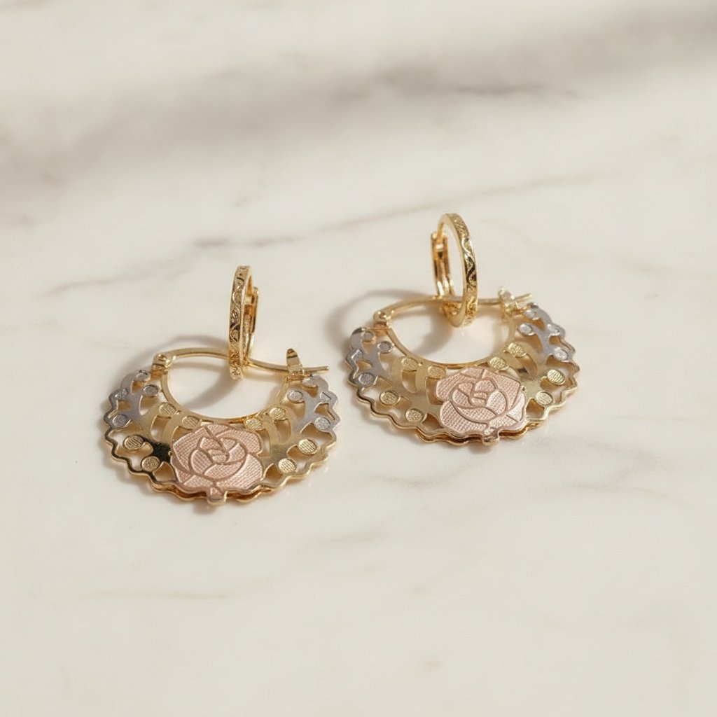 Fleur Gold Earrings