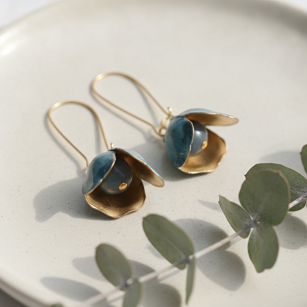Fleur Gold Earrings