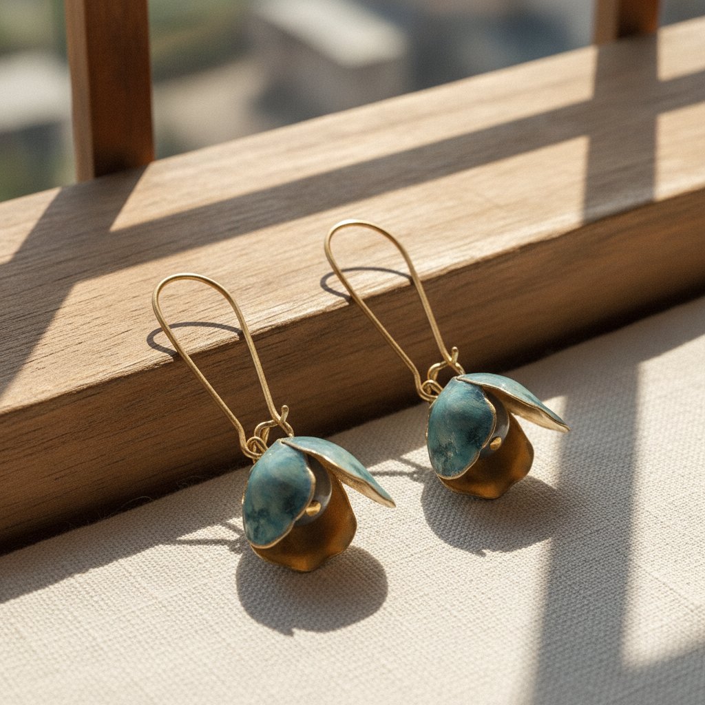 Fleur Gold Earrings