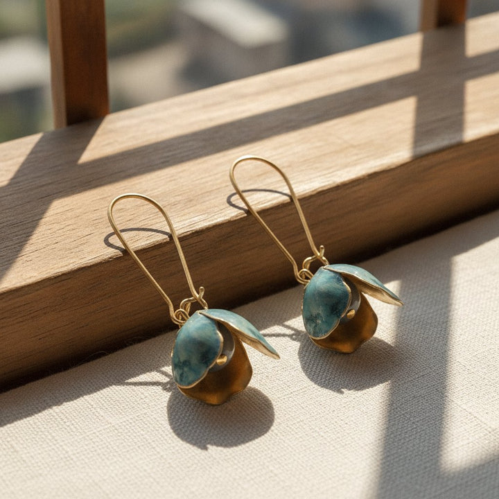 Fleur Gold Earrings
