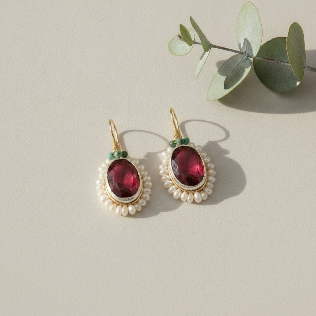 Fleur Crystal Earrings