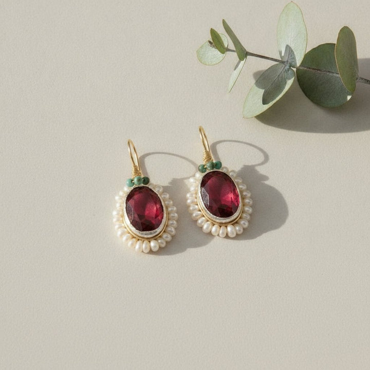 Fleur Crystal Earrings