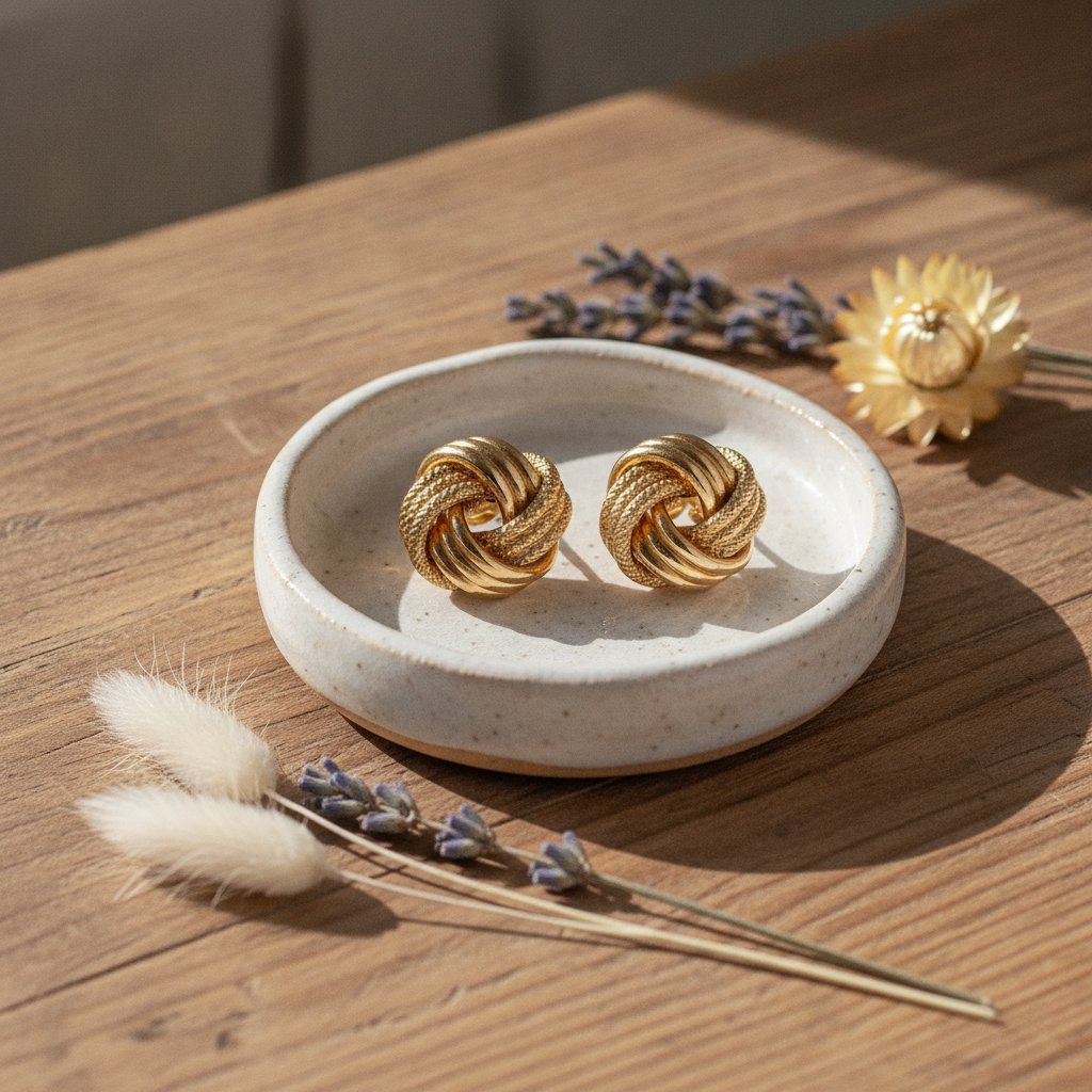 Fleur Gold Earrings