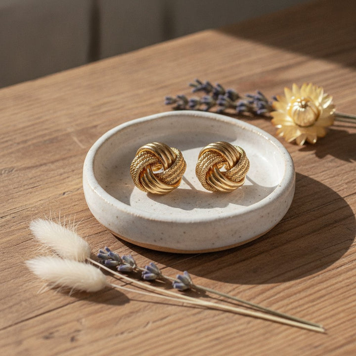 Fleur Gold Earrings