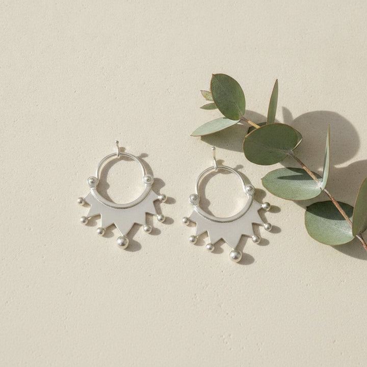 Fleur Silver Earrings