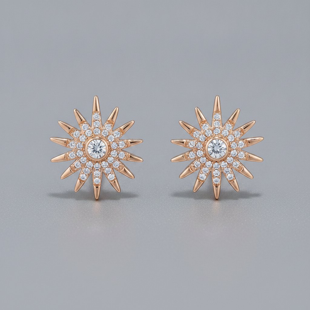 Fleur Gold Earrings