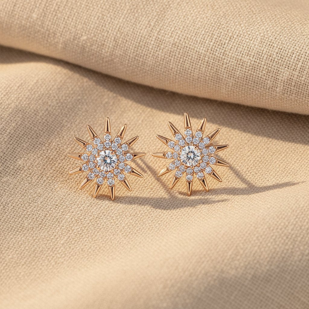 Fleur Gold Earrings