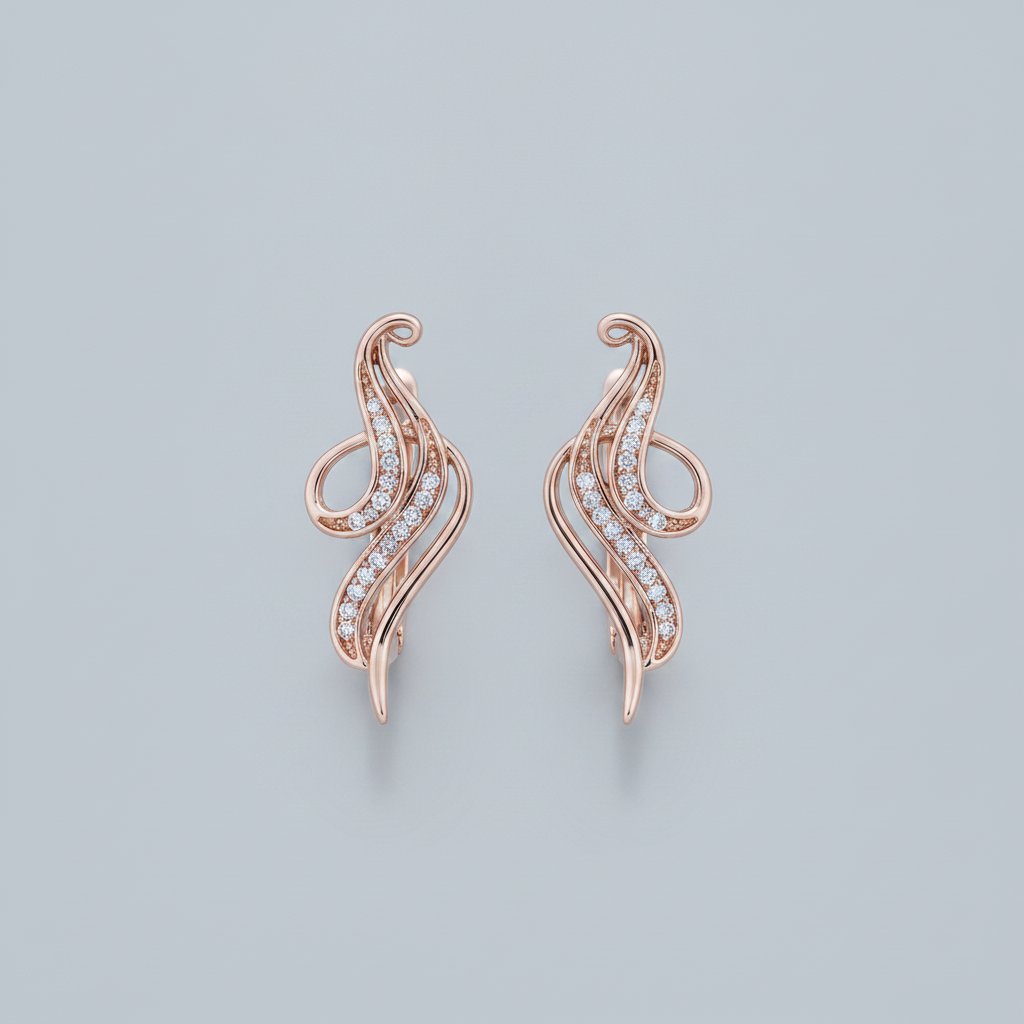 Fleur Gold Earrings