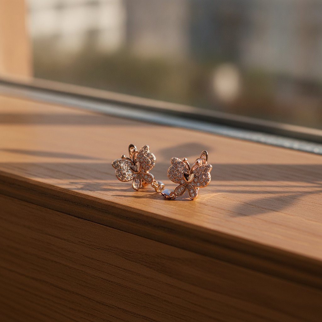 Fleur Gold Earrings