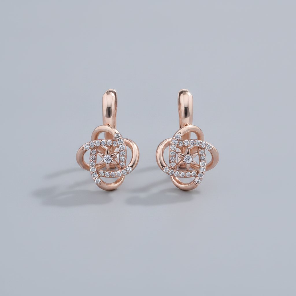 Fleur Gold Earrings