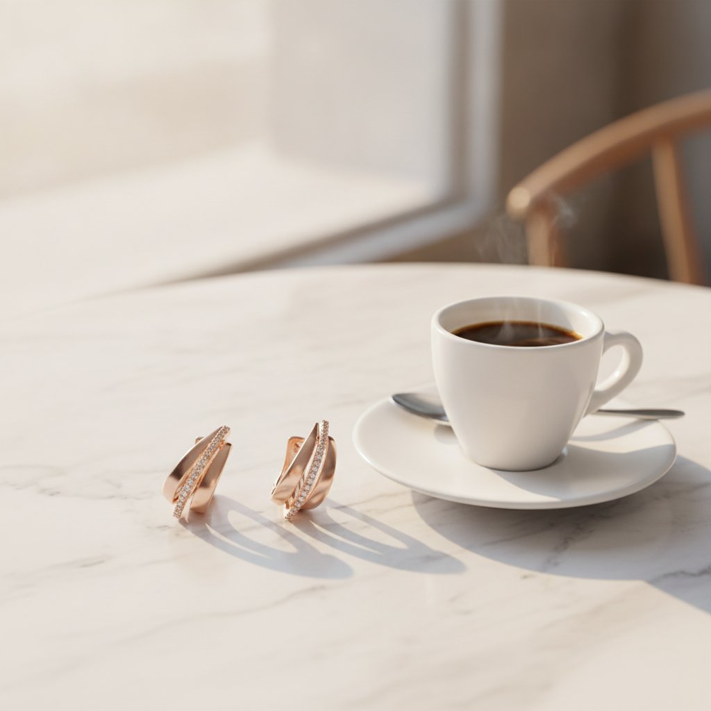 Fleur Gold Earrings