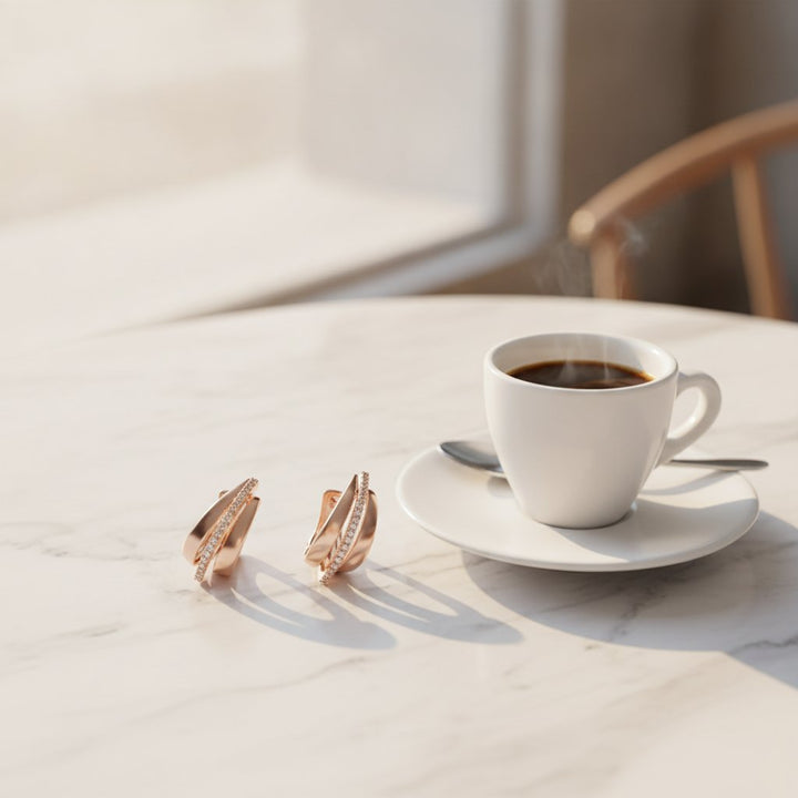 Fleur Gold Earrings