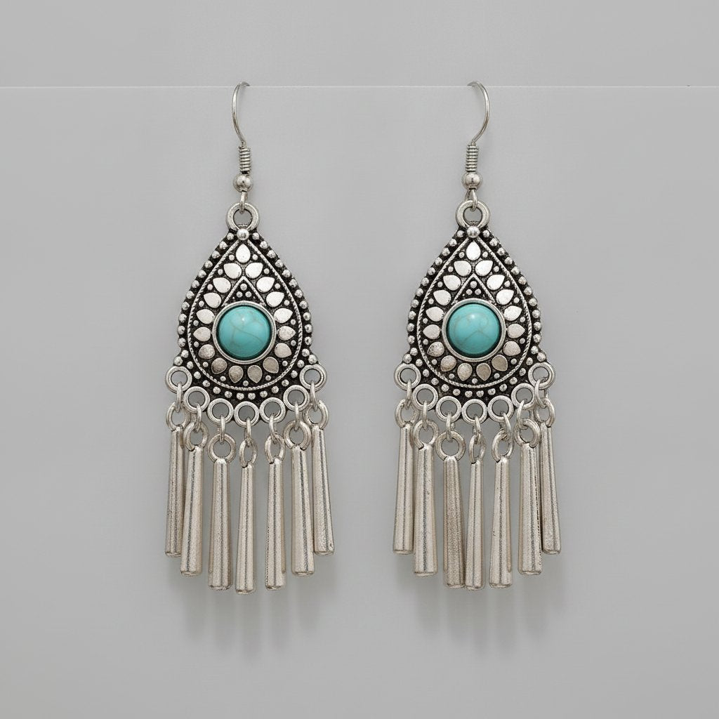 Fleur Turquoise Earrings