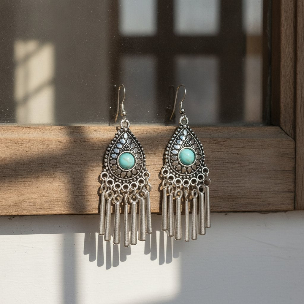 Fleur Turquoise Earrings