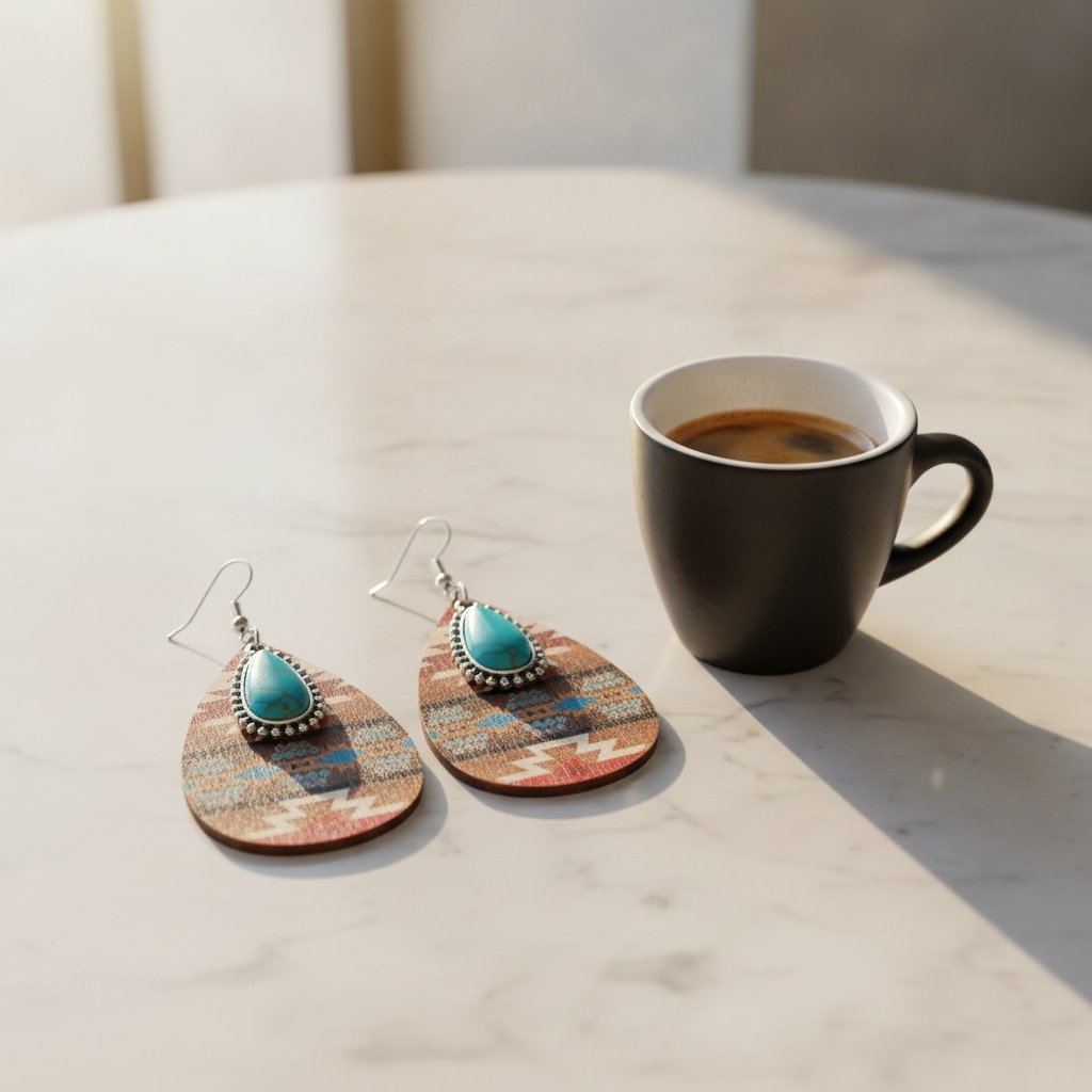 Fleur Turquoise Earrings