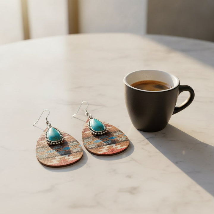 Fleur Turquoise Earrings