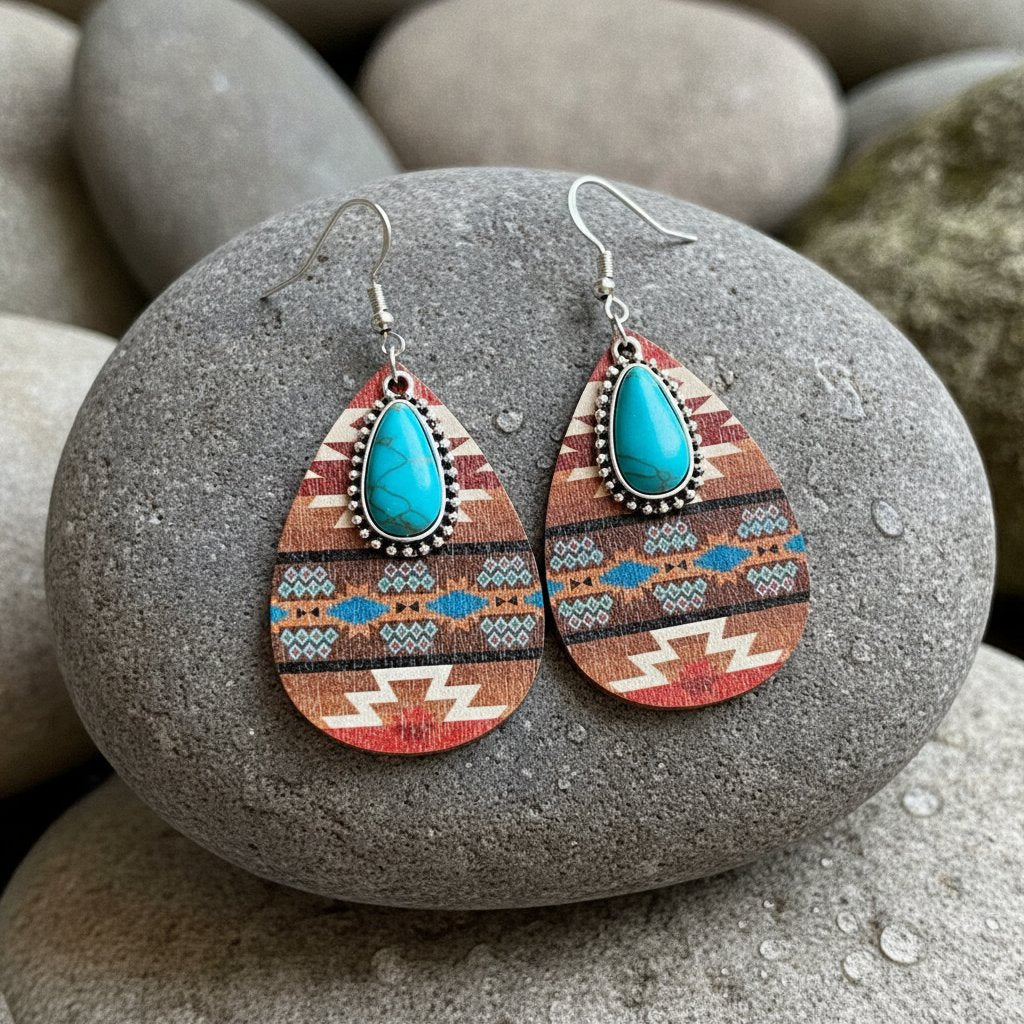 Fleur Turquoise Earrings