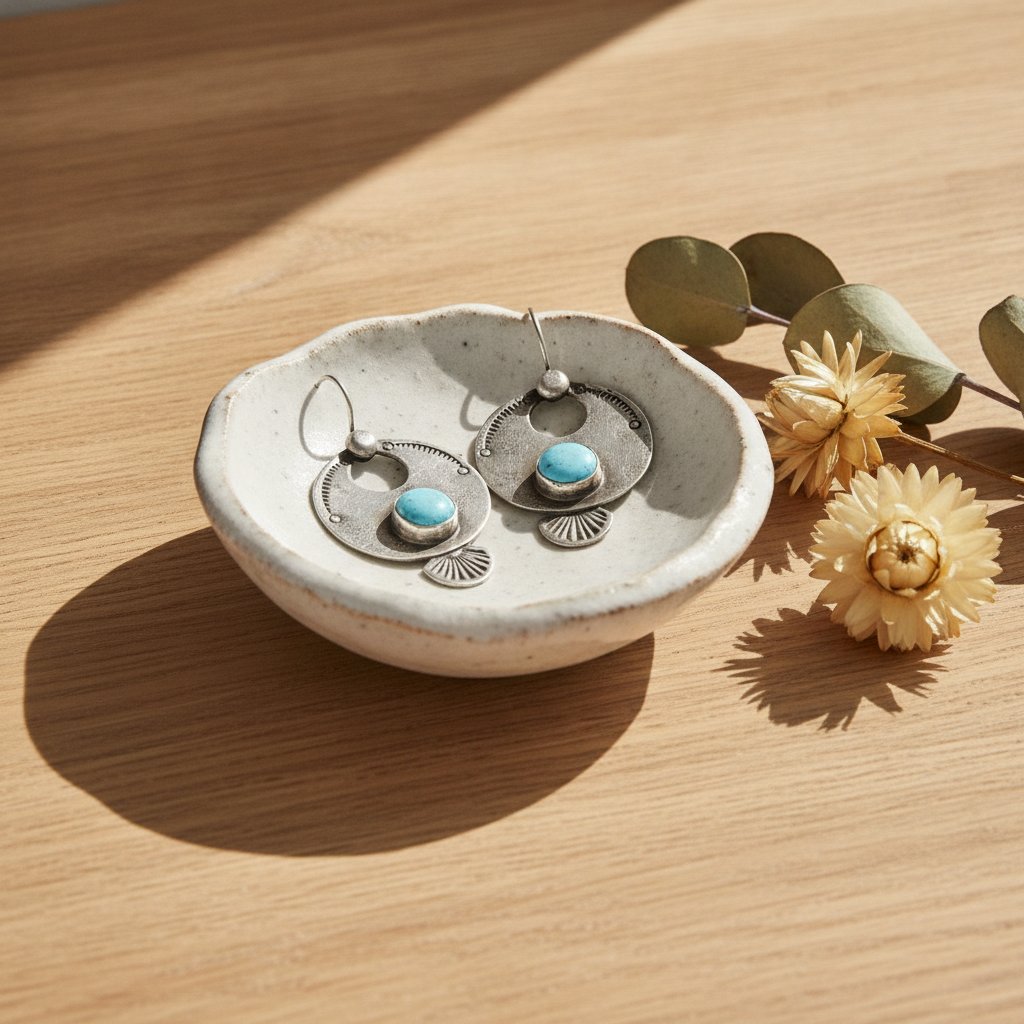 Fleur Silver Earrings