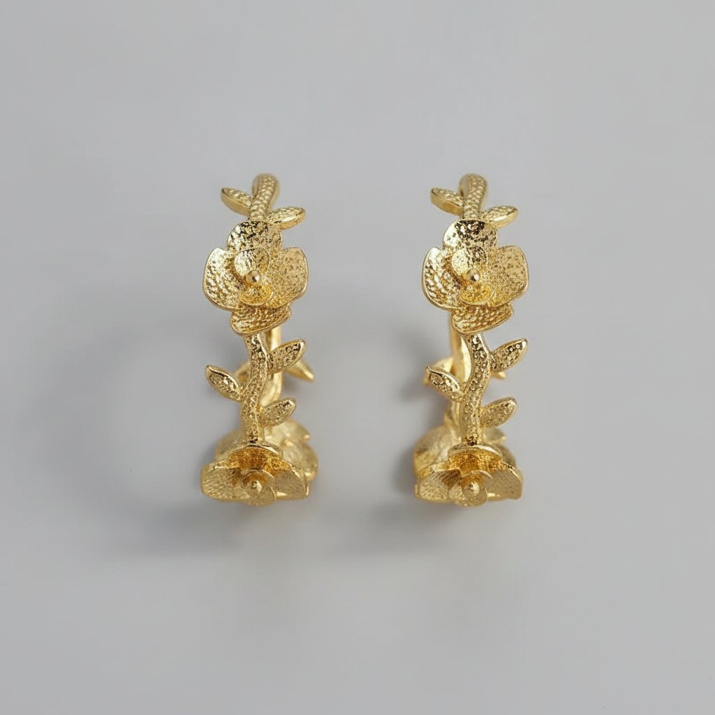 Fleur Gold Earrings