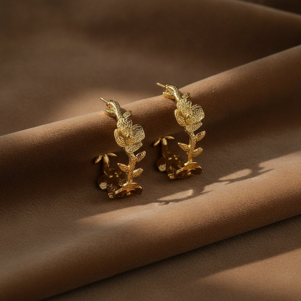 Fleur Gold Earrings