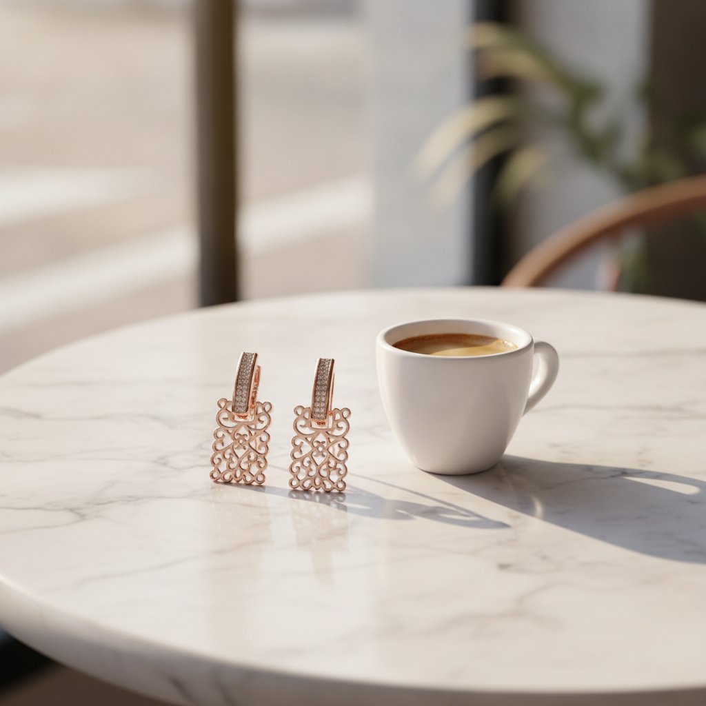 Fleur Zirconia Earrings