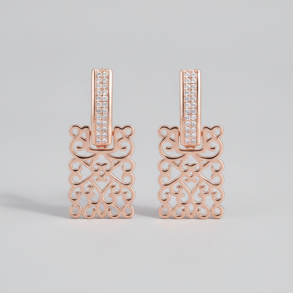Fleur Zirconia Earrings