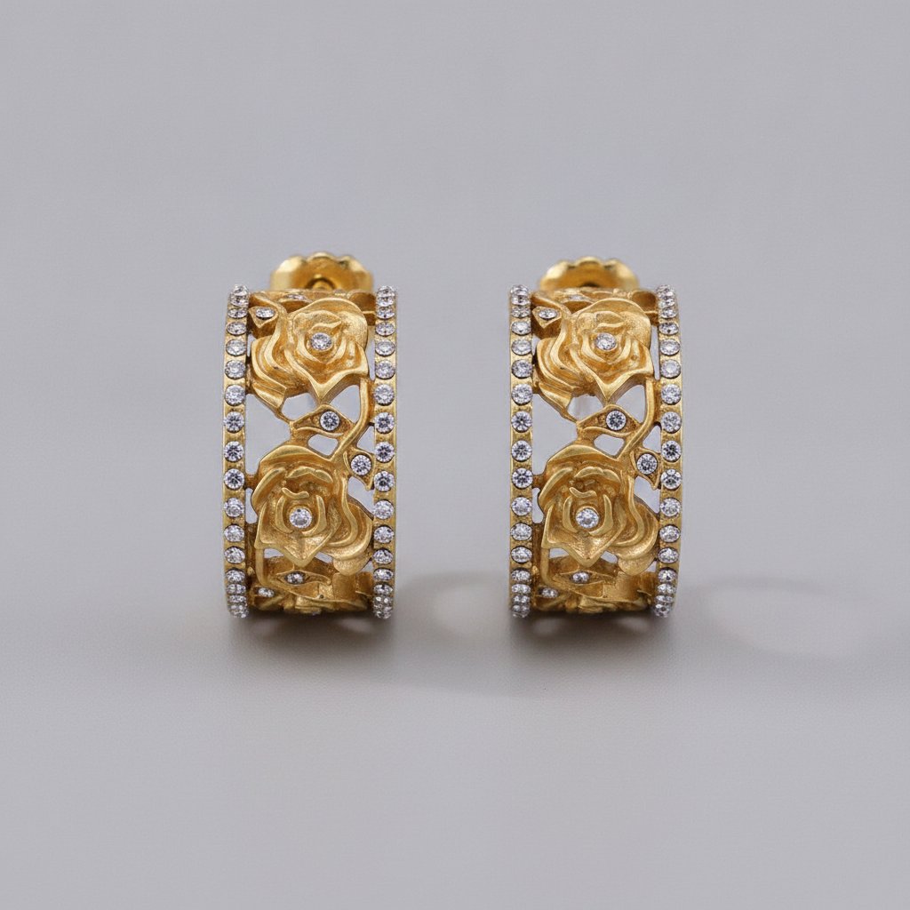 Valentine Gold Earrings