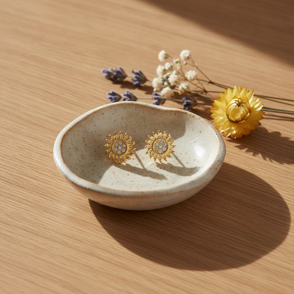 Cerise Gold Earrings
