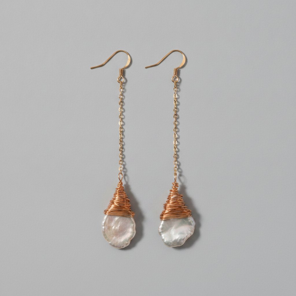 Cerise Pearl Earrings