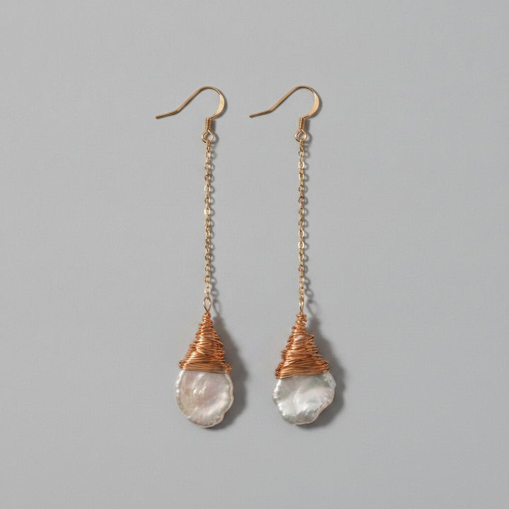 Cerise Pearl Earrings