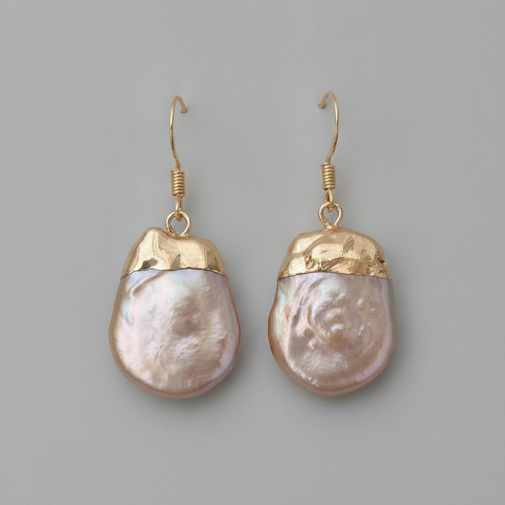 Cerise Pearl Earrings