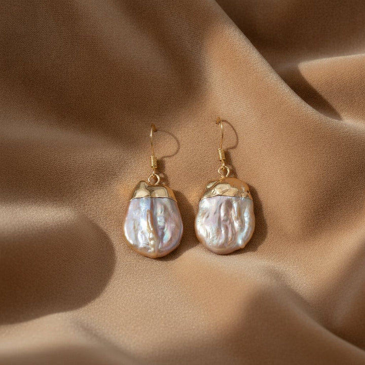 Cerise Pearl Earrings
