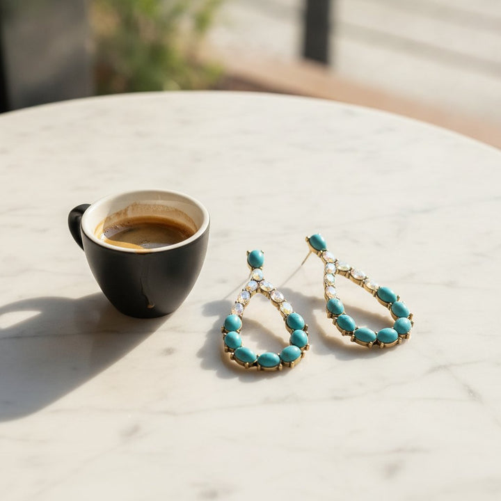 Cerise Turquoise Earrings