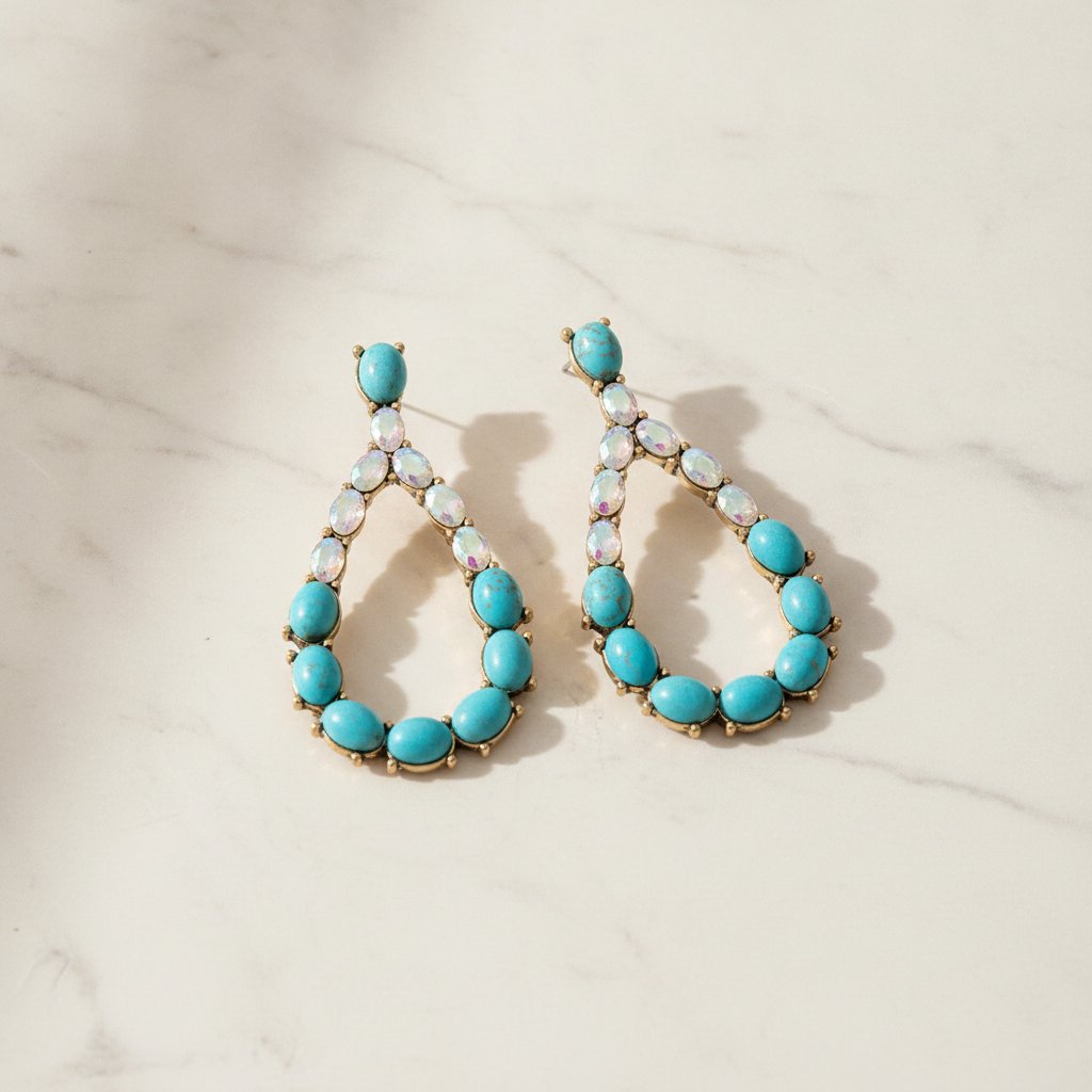 Cerise Turquoise Earrings