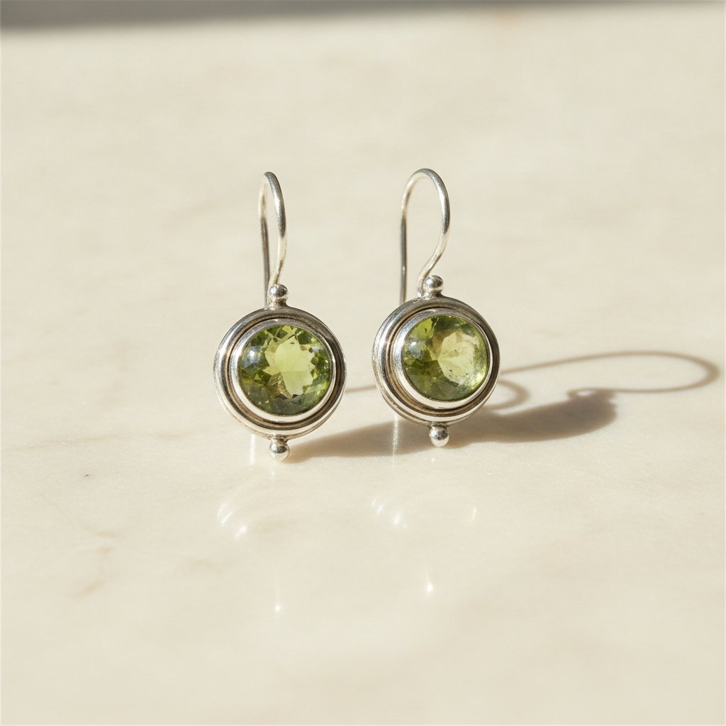 Une Peridot Earrings