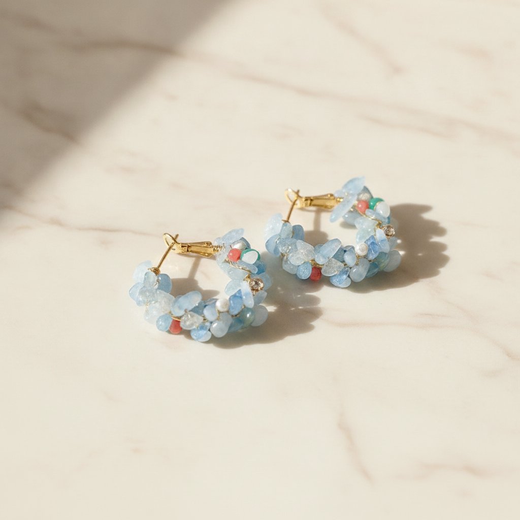 Amara Aquamarine Earrings