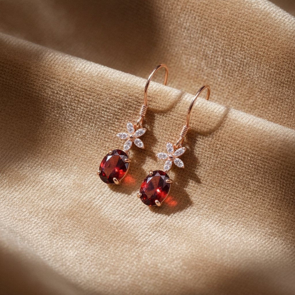 Kaia Ruby Earrings