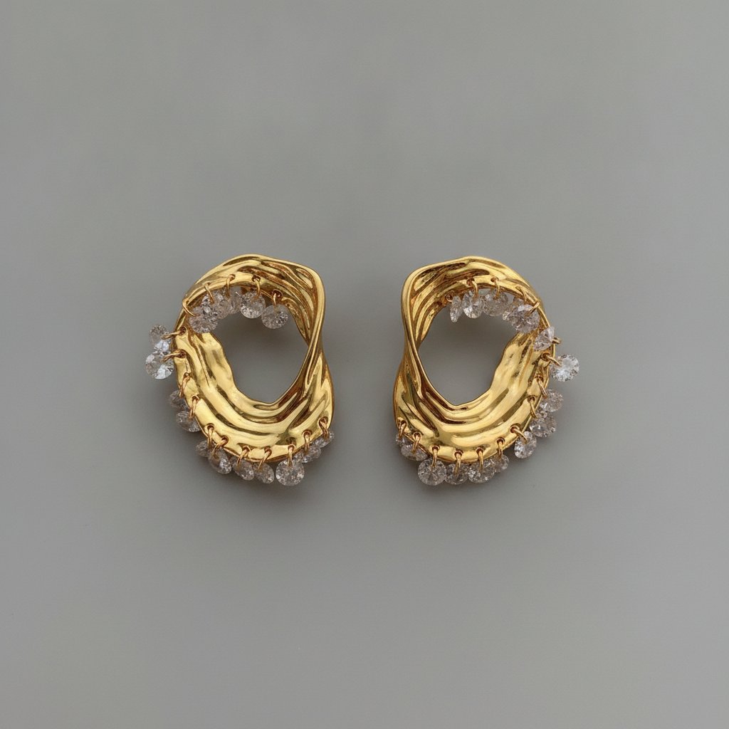 Solveig Crystal Earrings