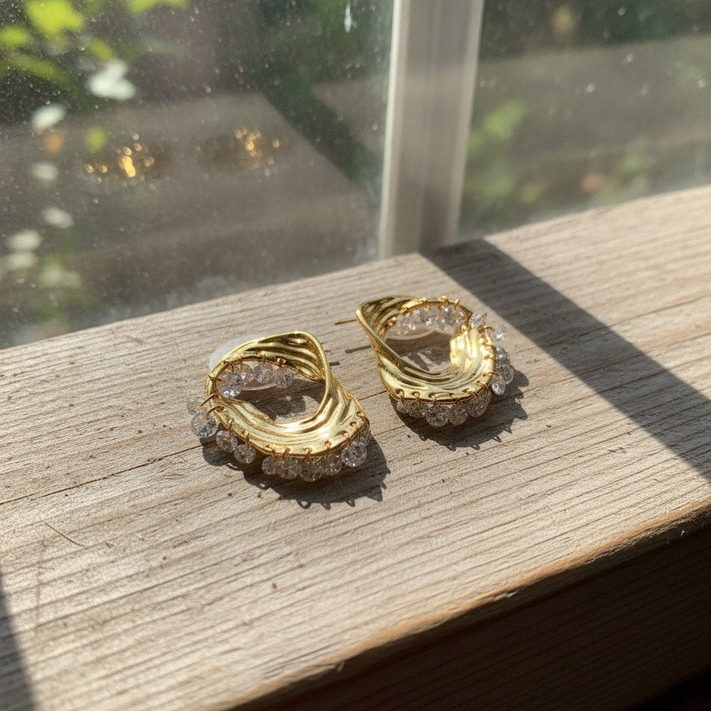 Solveig Crystal Earrings