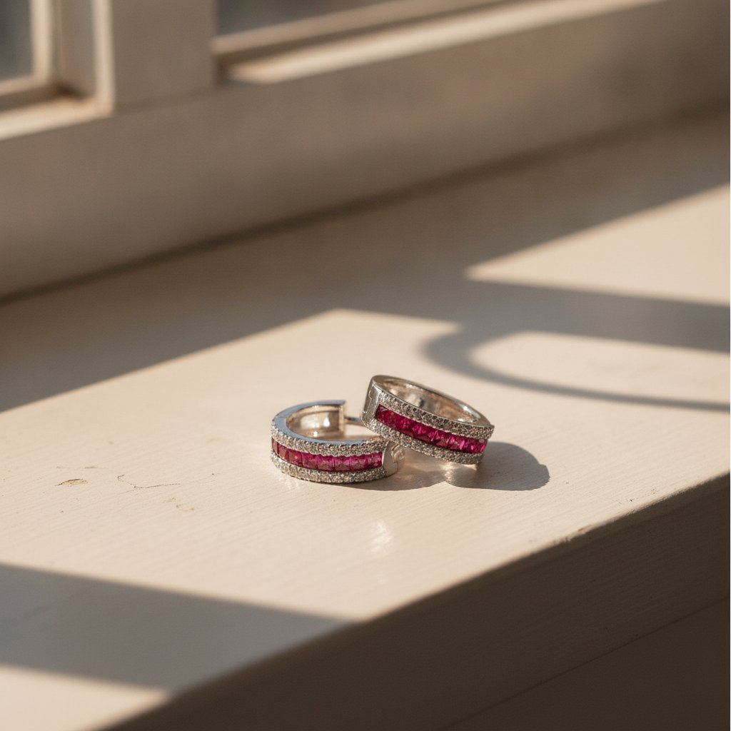 Vivienne Ruby Earrings