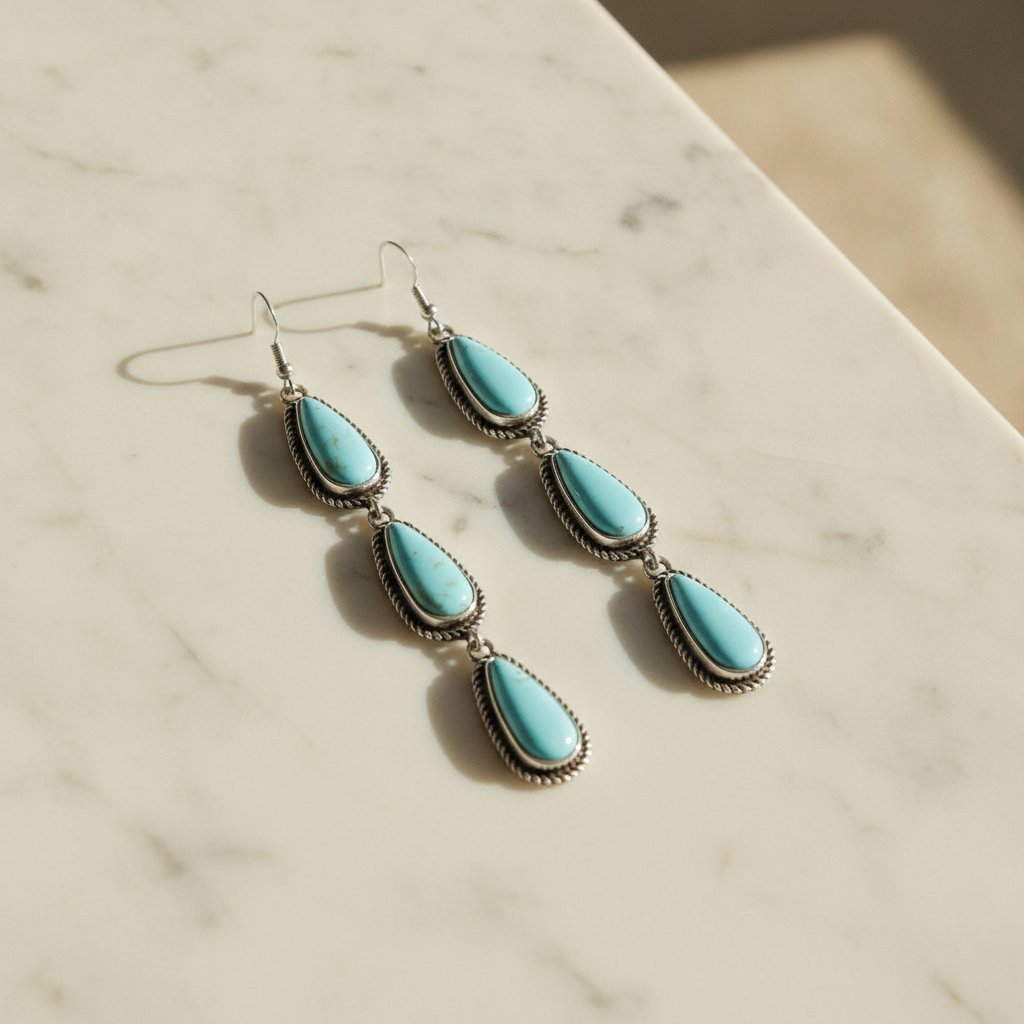 Oceane Larimar Earrings