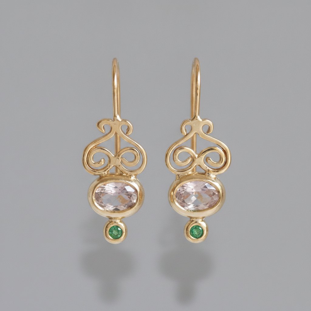 Vesper Morganite Earrings