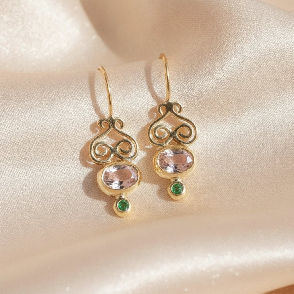 Vesper Morganite Earrings