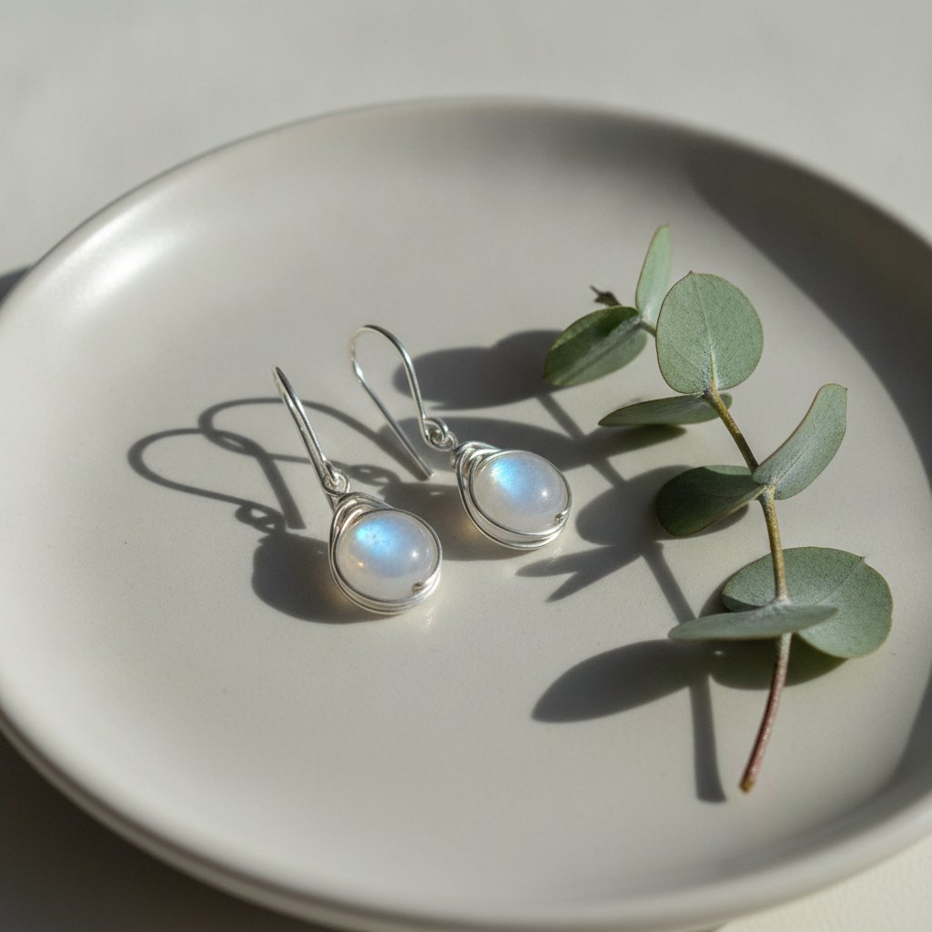 Isolde Moonstone Earrings