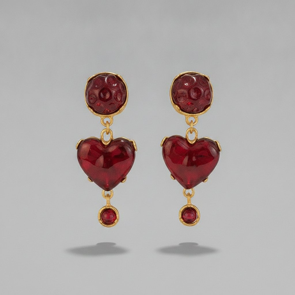 Coralie Ruby Earrings